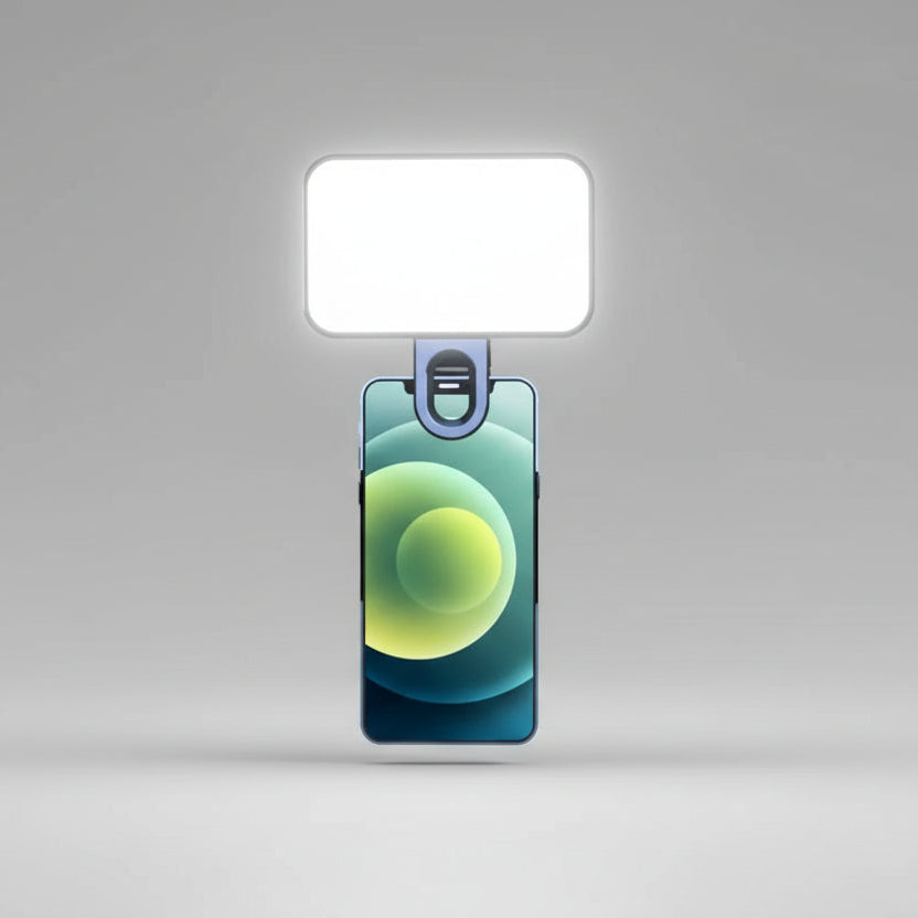Luz LED portátil para selfies y videollamadas - 3 modos de iluminación